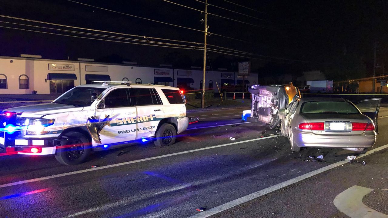 Officials said the victim, 28-year-old Brittney Hunter, was traveling southbound in the northbound lanes of 66th Street North, approaching two stopped vehicles at the intersection of 126th Avenue North. (Pinellas County Sheriff's Office)