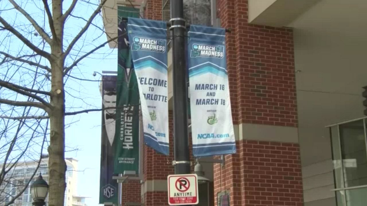 Spectrum Center March Madness banners