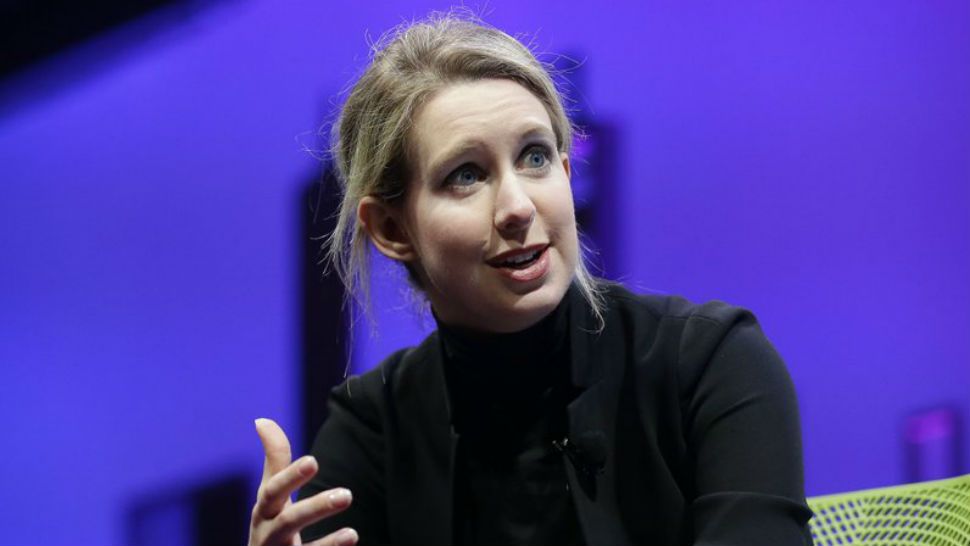 FILE - In this Nov. 2, 2015, file photo, Elizabeth Holmes, founder and CEO of Theranos, speaks at the Fortune Global Forum in San Francisco. On Wednesday, March 14, 2018, the Securities and Exchange Commission filed charges against Holmes and her company for defrauding investors. (AP Photo/Jeff Chiu, File)