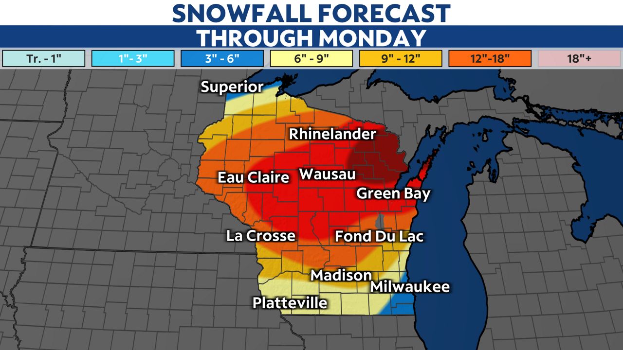 Major winter storm unfolding across Wisconsin