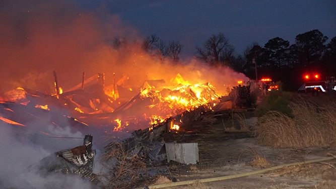 Barn fire