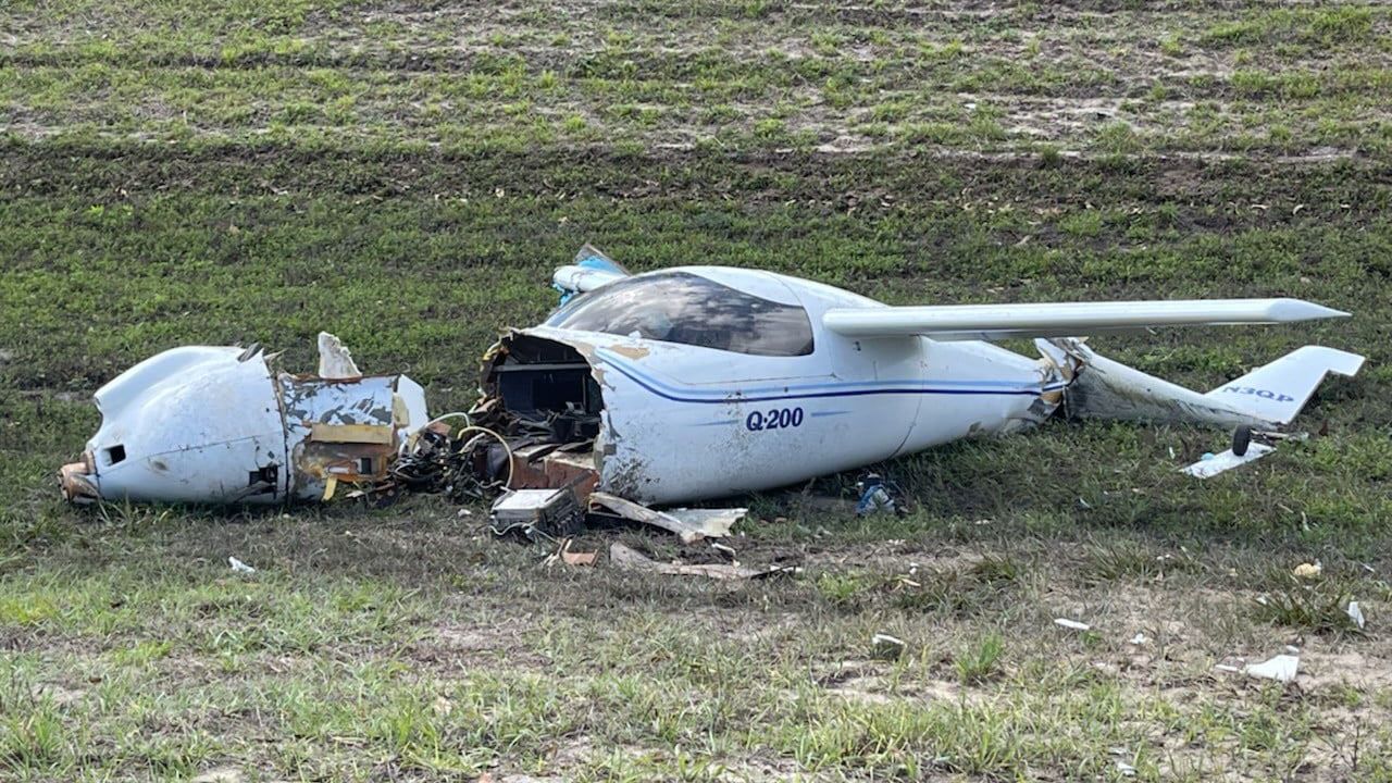 A small plane crashed in the area of Eglin Boulevard and Barclay Avenue in Hernando County, according to the sheriff's office. (Hernando County Sheriff's Office)