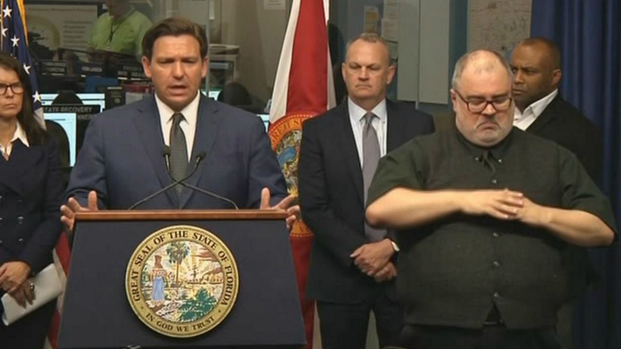 Gov. Ron DeSantis on Tuesday announces that all state testing for K-12 students is canceled. (Spectrum News)