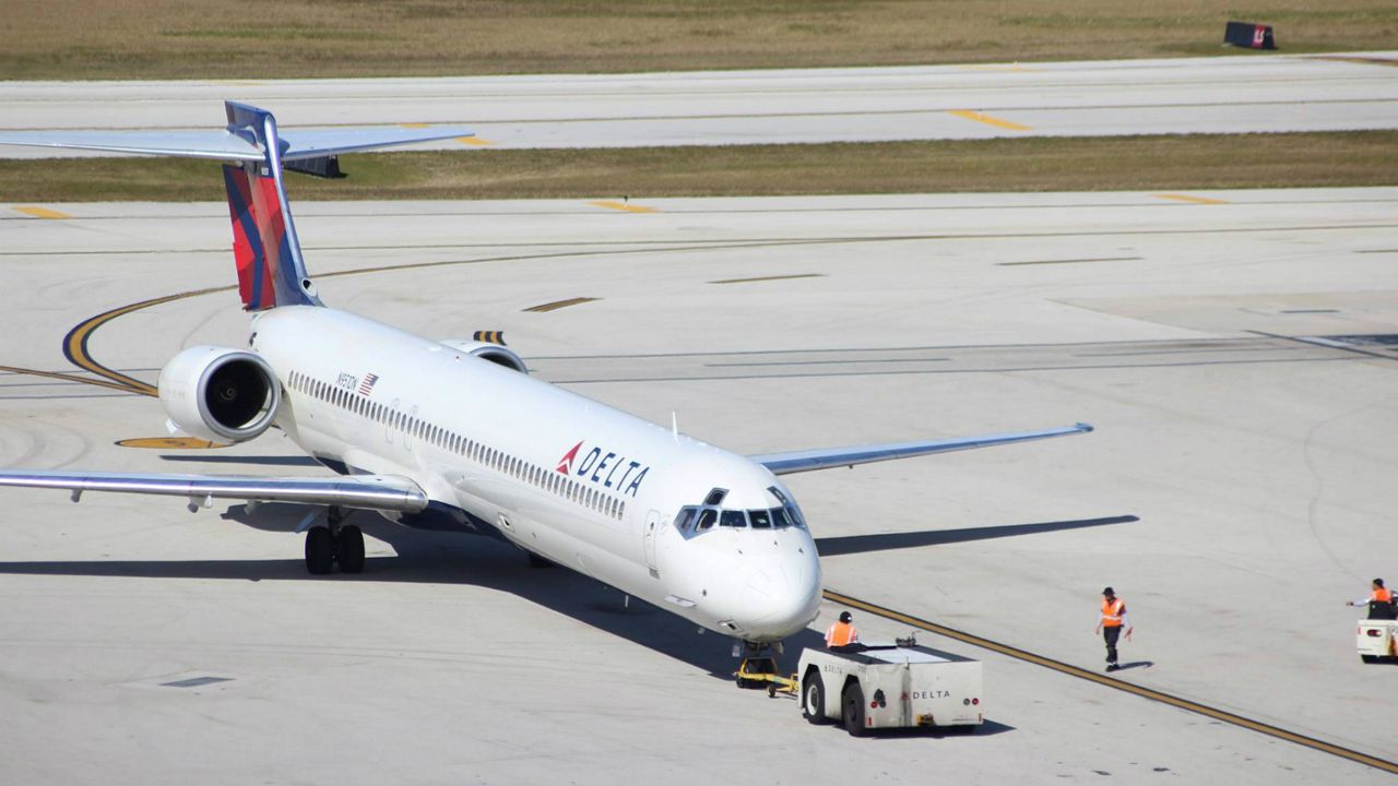 Crews at St. Pete-Clearwater Airport are using a special chemical spray that gets into small crevices. (Spectrum News)