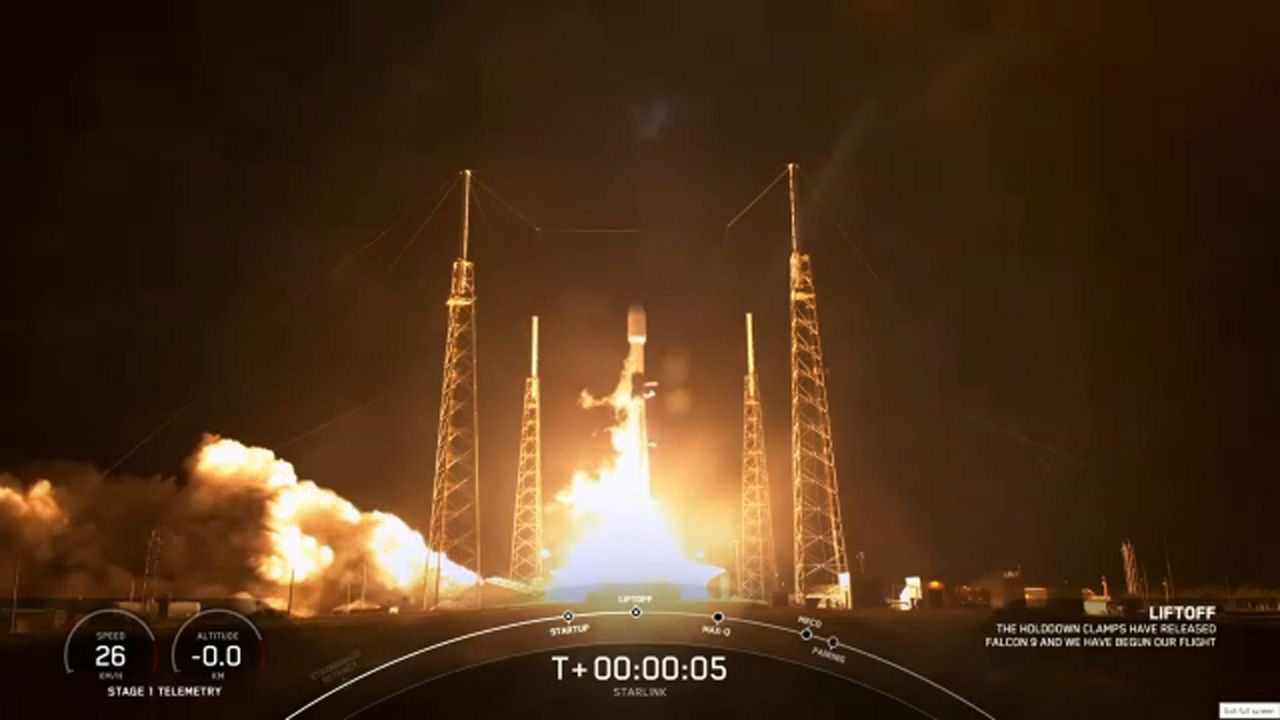 SpaceX launched its record 12th mission of the Falcon 9 rocket overnight, carrying 53 Starlink satellites into orbit.