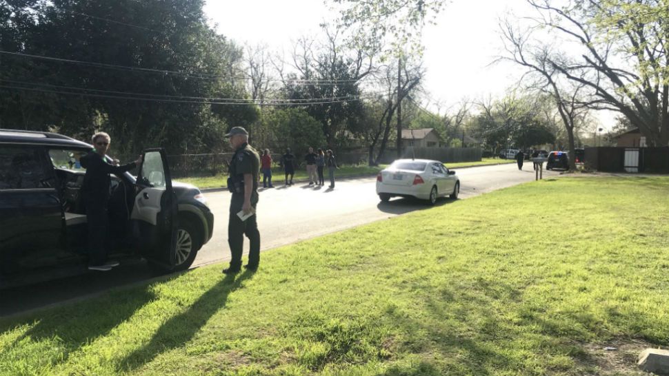 SWAT situation unfolding prompting limited evacuations of Sherbarb and Smith in San Marcos. (Spectrum News/Kathryn Gisi)