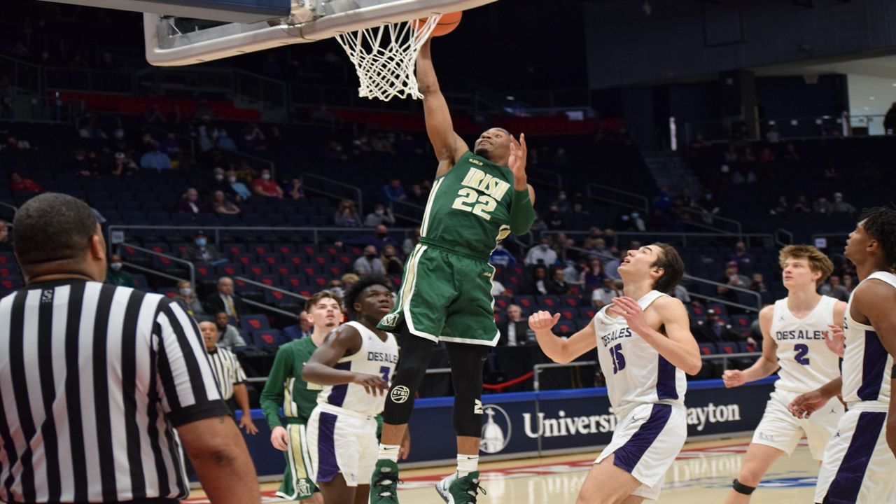 St. Vincent-St. Mary celebrates record 8th men's basketball title