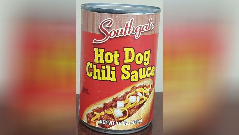 Can of the Southgate Hot Dog Chili Sauce