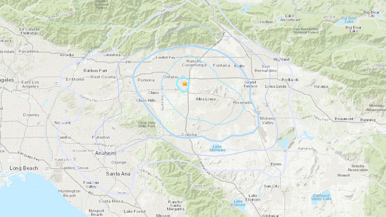 earthquakes today map