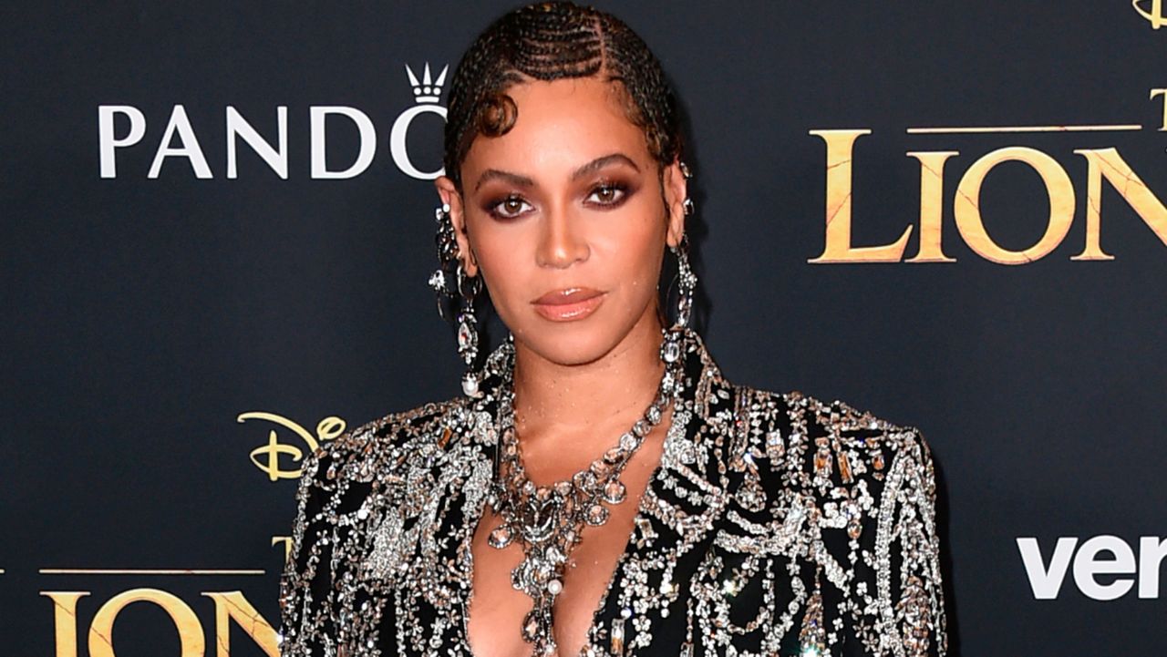 This July 9, 2019 file photo shows Beyonce at the world premiere of "The Lion King" in Los Angeles. (Photo by Jordan Strauss/Invision/AP, File)