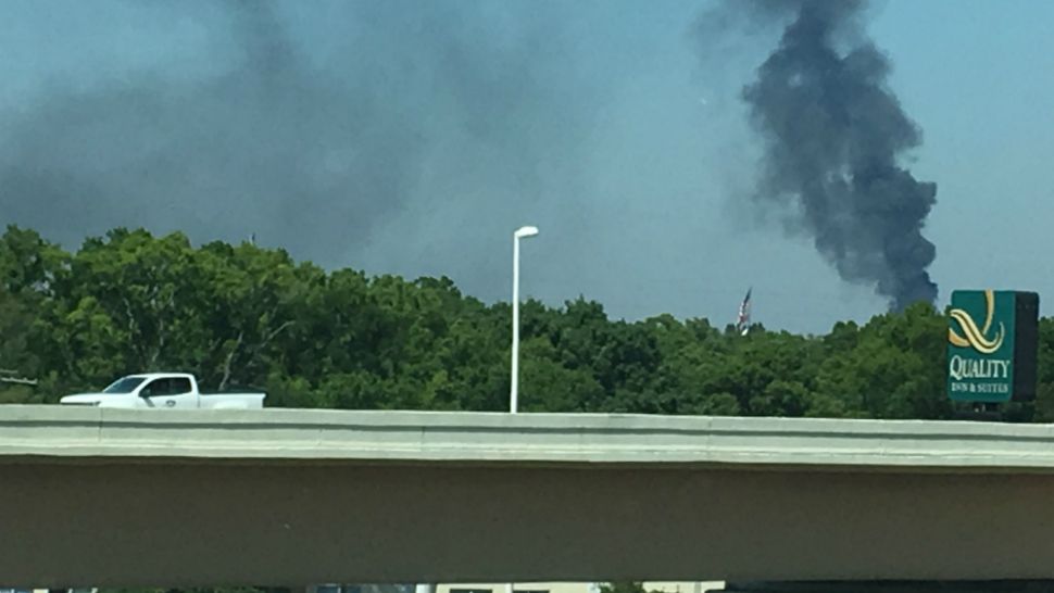 There were no injuries or structural damage, though smoke could be seen for quite a distance. Spectrum Bay News 9 viewers sent several photos such as the one above. (Viewer photo by Fresnel Fresnel)