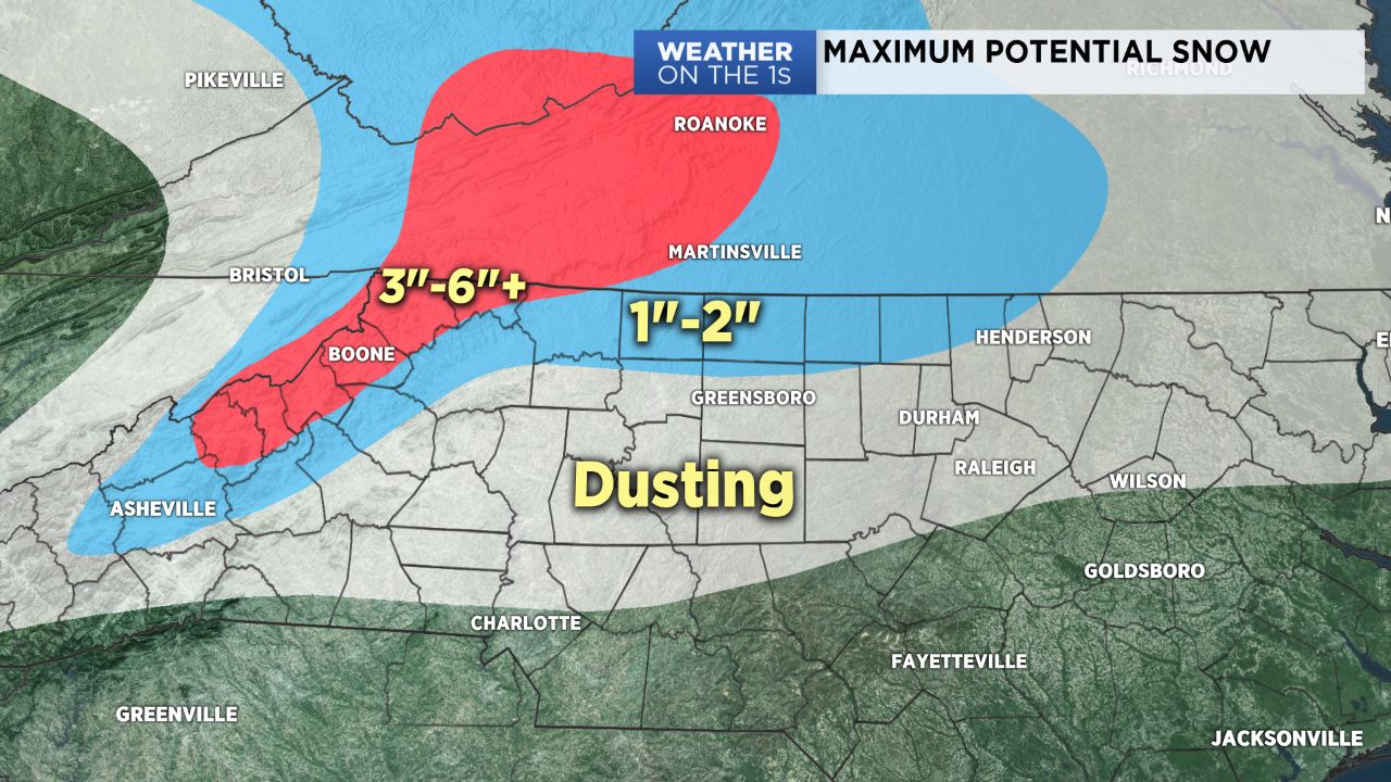 Some locations will receive accumulating wintry precip over the weekend.