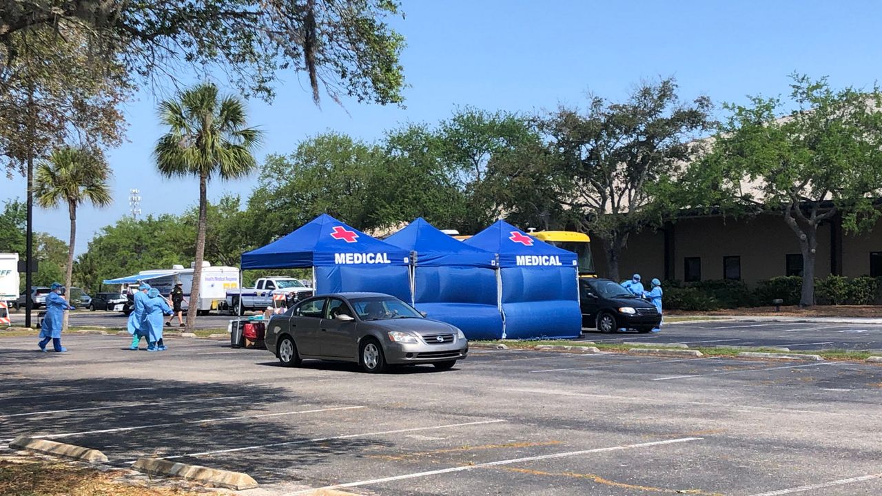 Starting Thursday, the Manatee County Health Department will begin drive-thru testing for COVID-19.  (Angie Angers/Spectrum Bay News 9)