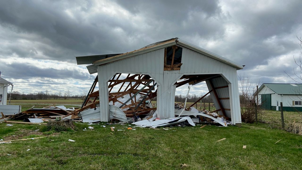 Grayson County Family Cleans Up From Tornado