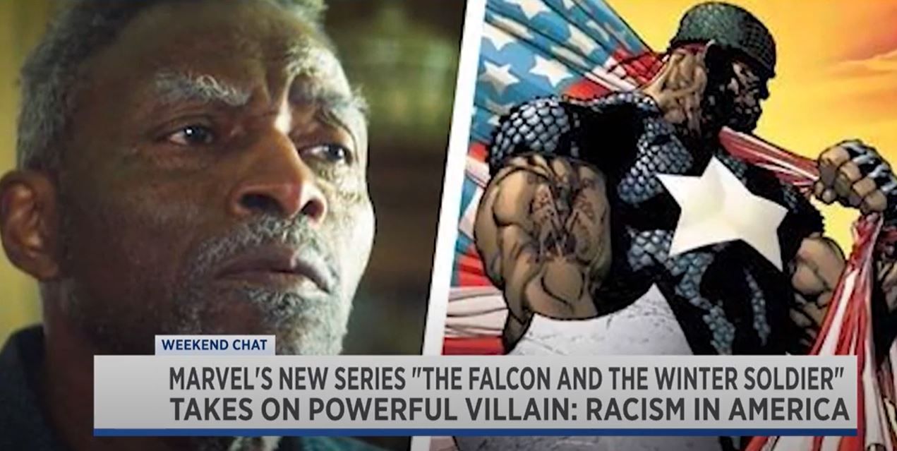 Marvel's latest Disney+ series, The Falcon and the Winter Soldier, is taking on racism and fans are noticing.