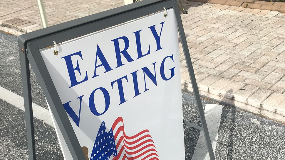 early voting sign