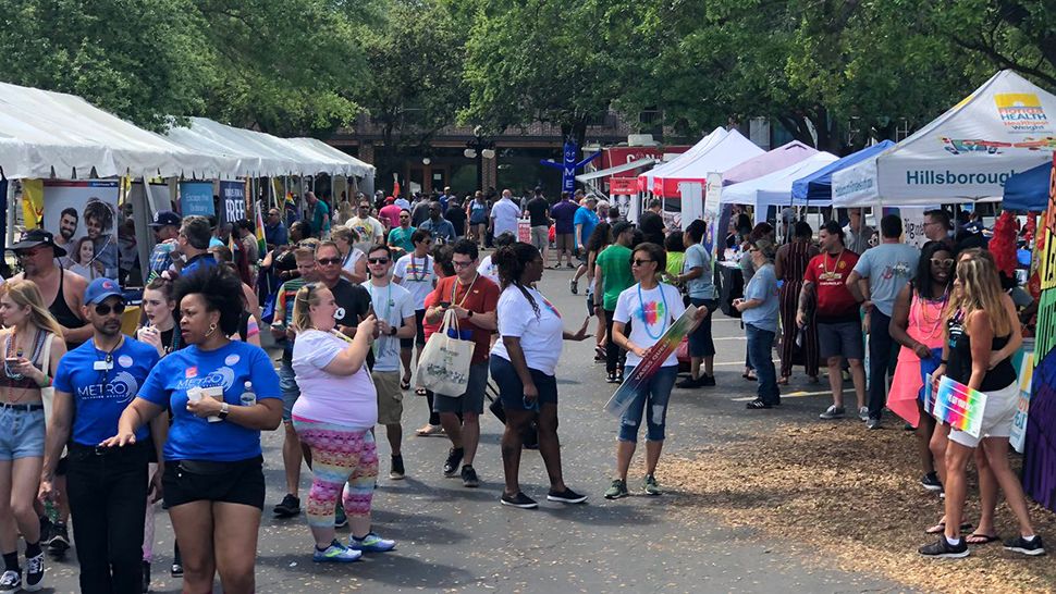 A look at last year's Tampa Pride festival held in Ybor City. The celebration returns Saturday, March 25. (Spectrum News image)