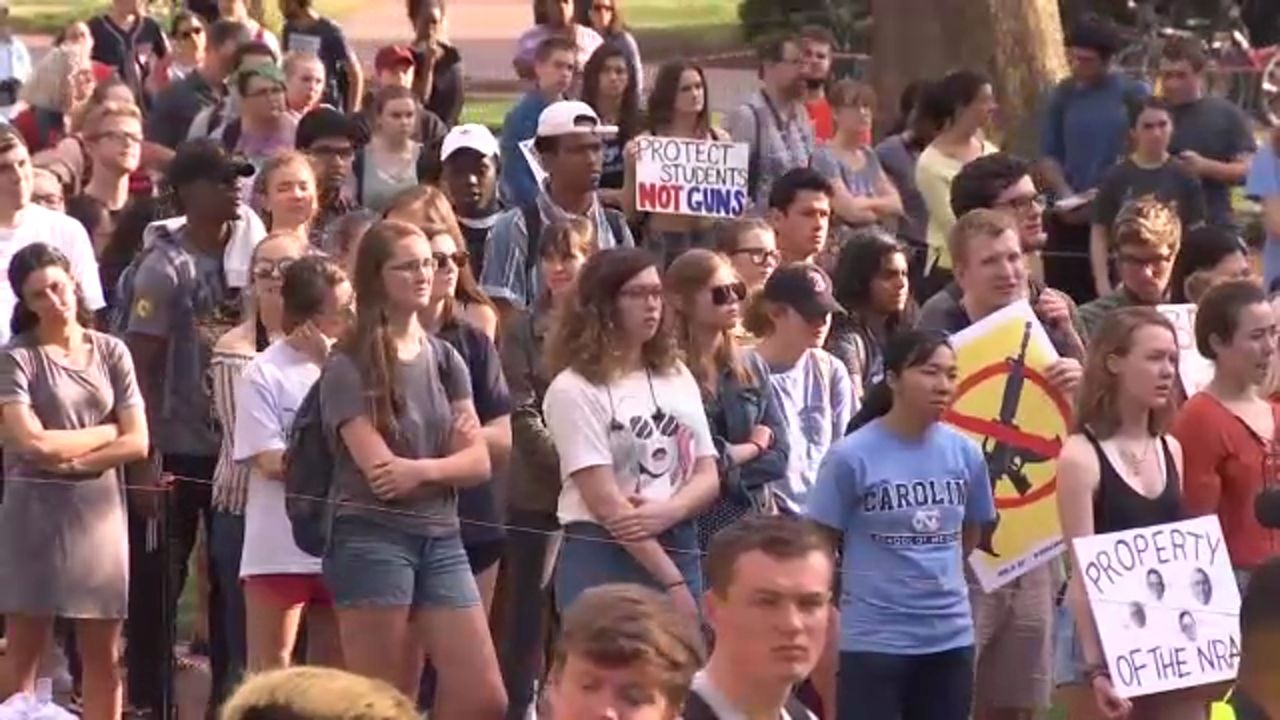 Rally against gun violence held at UNC-Chapel Hill