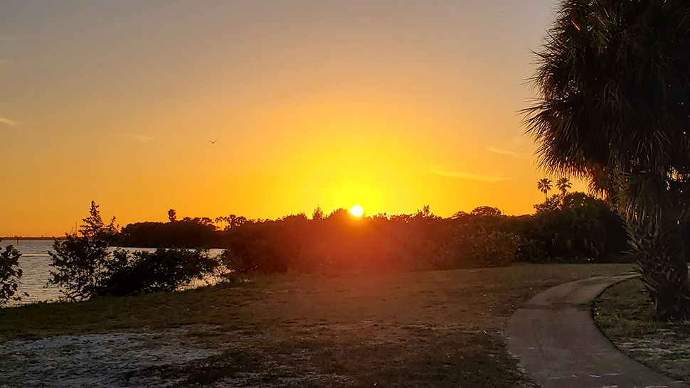 Submitted via the Spectrum Bay News 9 app: Sunset at St. Petersburg's Maximo Park, Saturday, March 30, 2019. (Courtesy of Patricia Price)