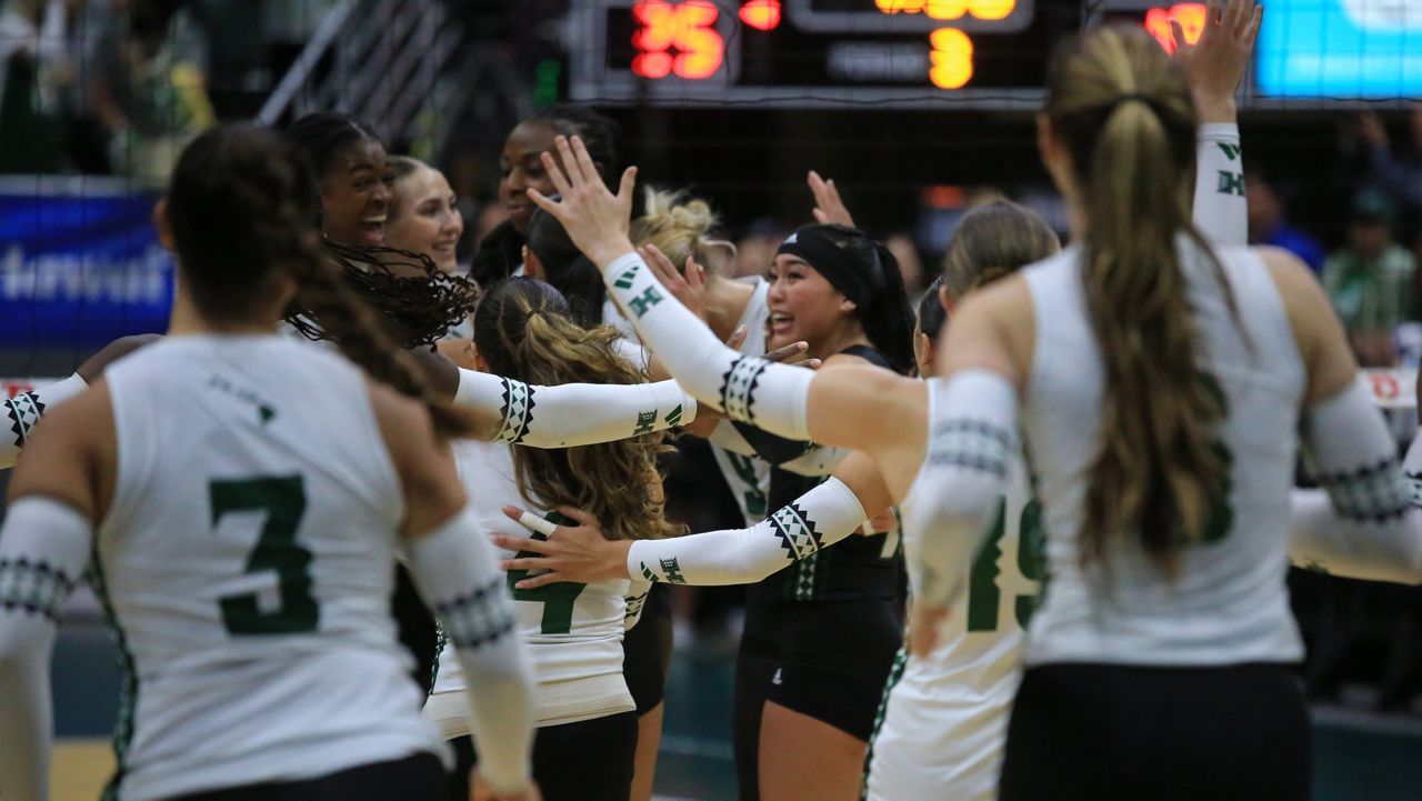 Hawaii women's volleyball Big West title Cal Poly 2024