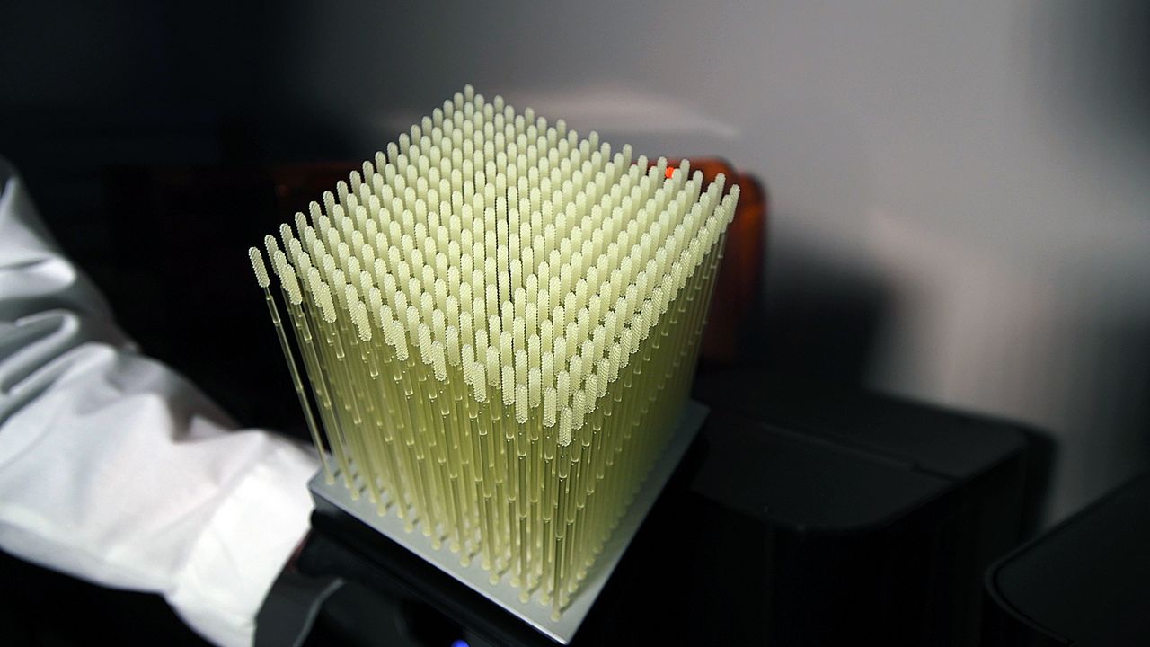 3D printed nasal swab