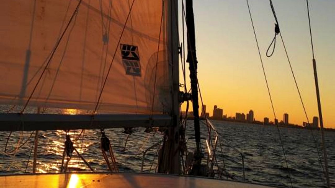 This recent weekend was nice for sailing on Saturday, April 04, 2020. (Photo courtesy of Michael Sevachko, viewer)