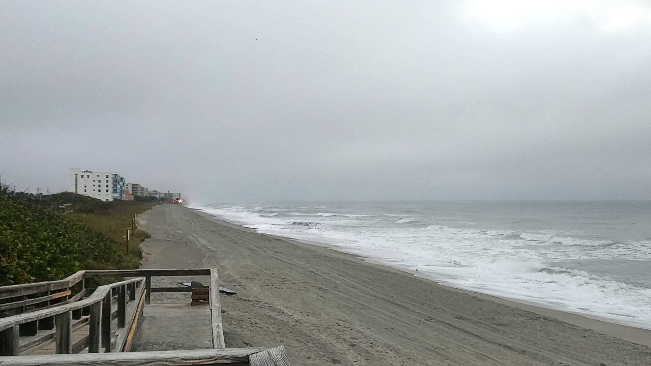 Rough waves were seen on Saturday, April 18, 2020. (Photo courtesy of Sue Archer Smith, viewer)