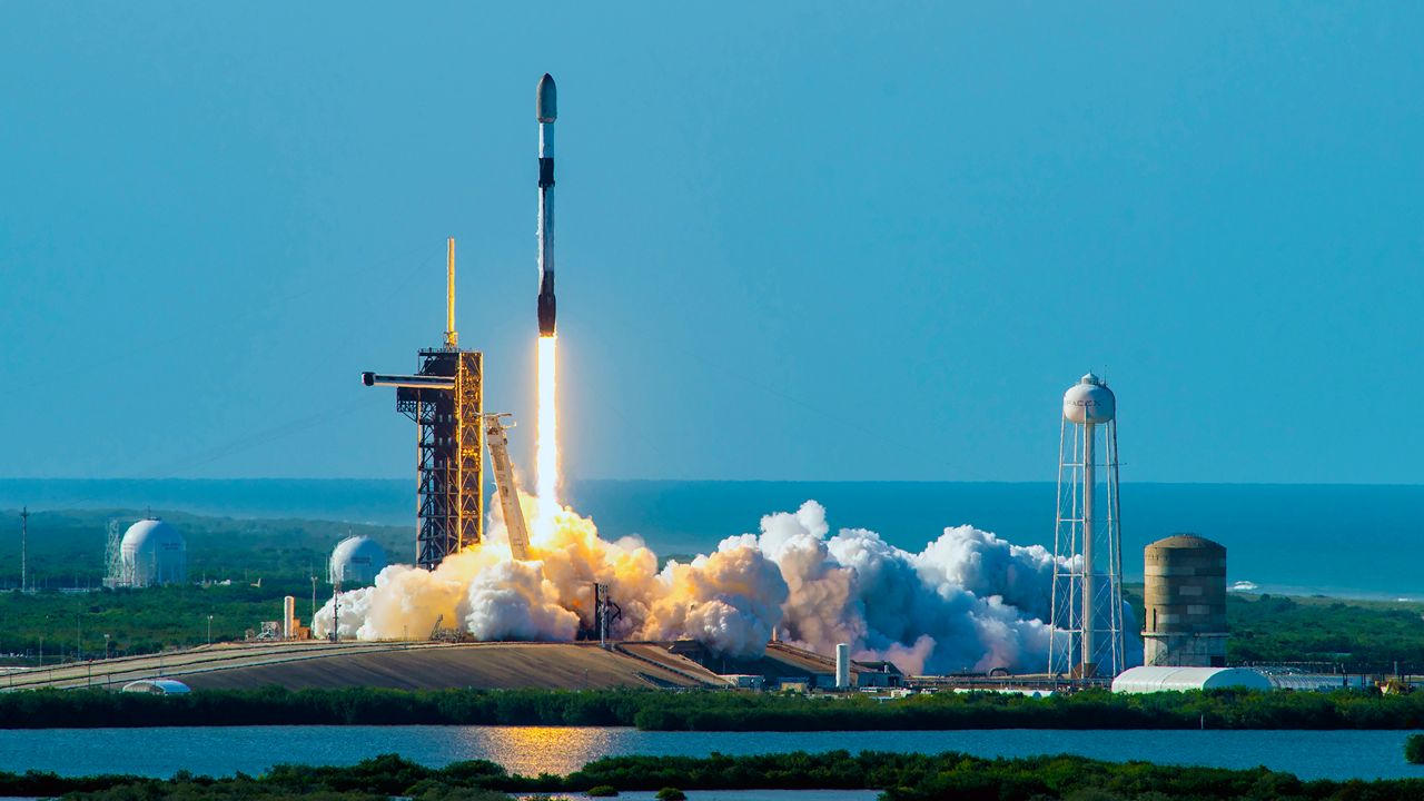 SpaceX's Falcon 9 rocket took off with the Starlink 6-51 mission from Kennedy Space Center’s Launch Complex 39A on Wednesday, April 17, 2024. (SpaceX)