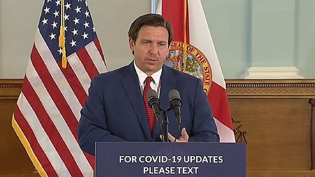 “We are deliberately going to be very methodical, slow and data-driven on this because I think people want to have confidence things are going in a good direction," said Gov. Ron DeSantis about how he plans to reopen the state. (File photo of Gov. Ron DeSantis)