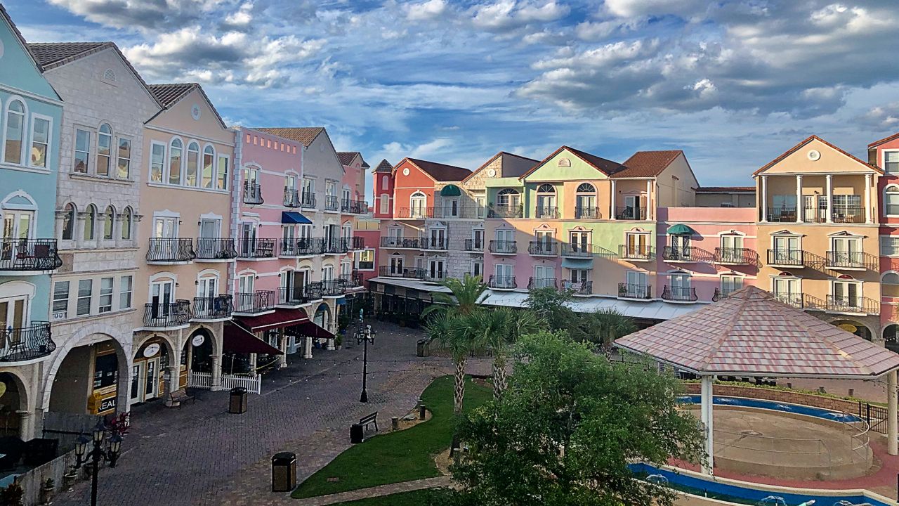 The sky grew better and better into the night at European Village on Monday, April 20, 2020. (Photo courtesy of Joyce Connolly, viewer)