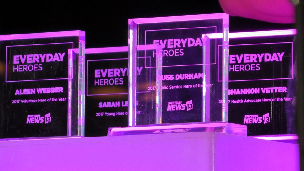 The Everyday Hero Awards for the 2017 winners. (Anthony Leone, staff)