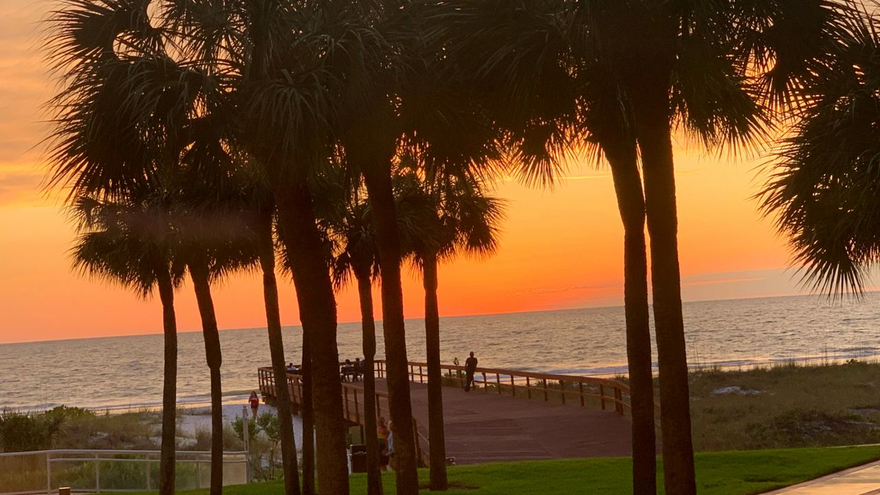 It was a very pretty end of the day at Regatta Beach Club on Sunday, April 12, 2020. (Photo courtesy of Kayleen and Mike Mishler, viewers)