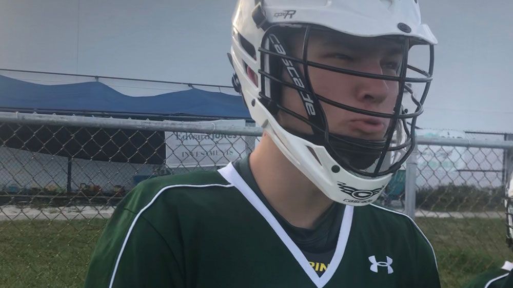 Colin Seeley plays lacrosse on the junior varsity team at Viera High School. He collapsed during an ROTC class. (Photo courtesy of Joe Rodriguez)