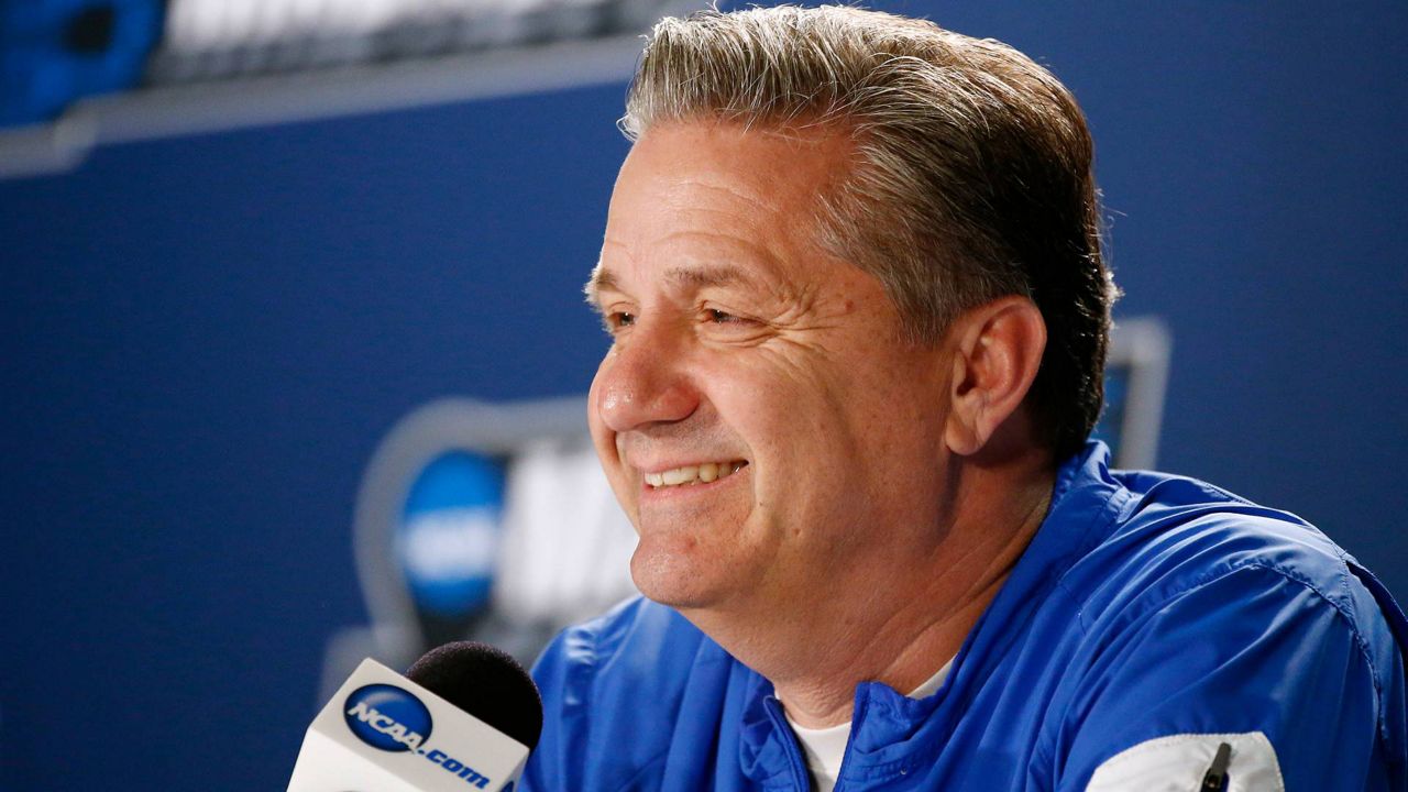 Kentucky basketball coach John Calipari saidhis program should be the best at helping players profit off of their name. (FILE)