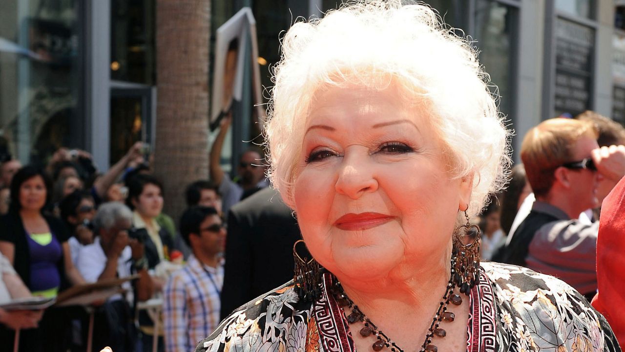 Estelle Harris arrives at the world premiere of "Toy Story 3," Sunday, June 13, 2010, at The El Capitan Theater in Los Angeles. (AP Photo/Katy Winn, File)