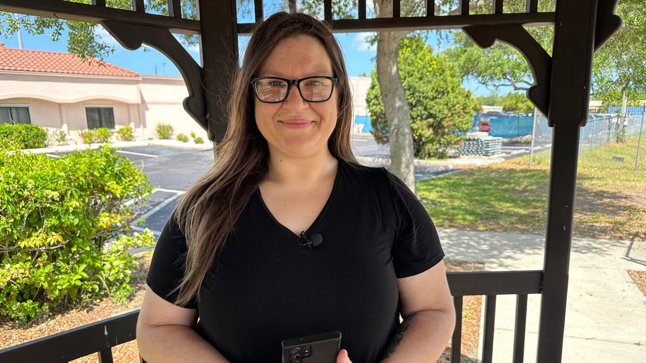 Vanessa Phillips with the Pasco Democratic Executive Committee (Spectrum News/Lizbeth Gutierrez)