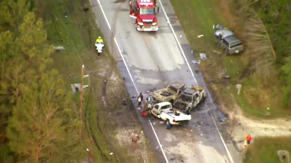 fiery crash state road 44 eustis area