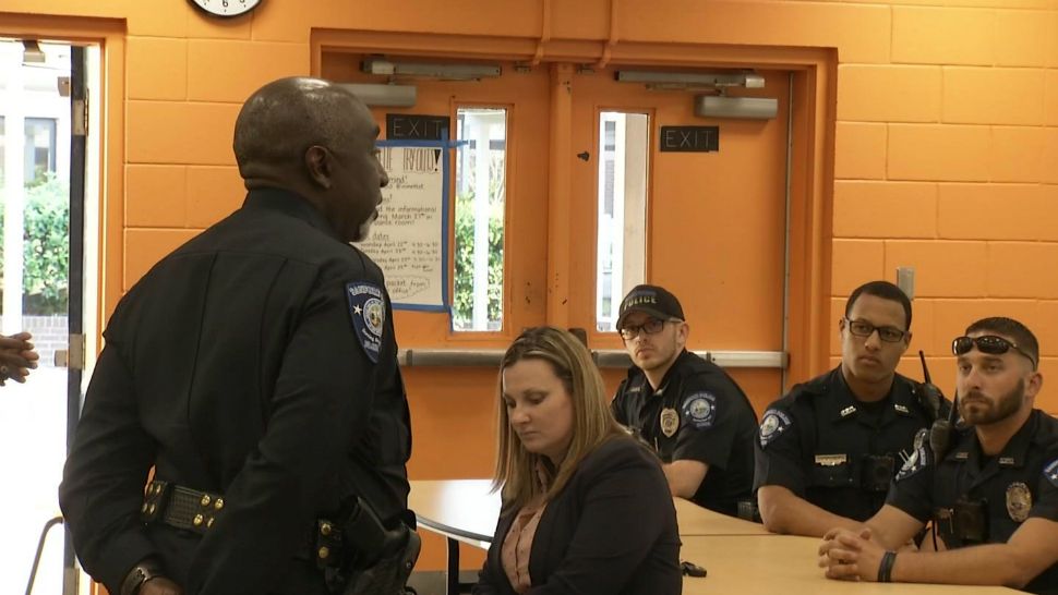 Sanford Police Chief Cecil Smith (left) hopes the new meetings will help reach more people in the community and build their trust. (Spectrum News 13)