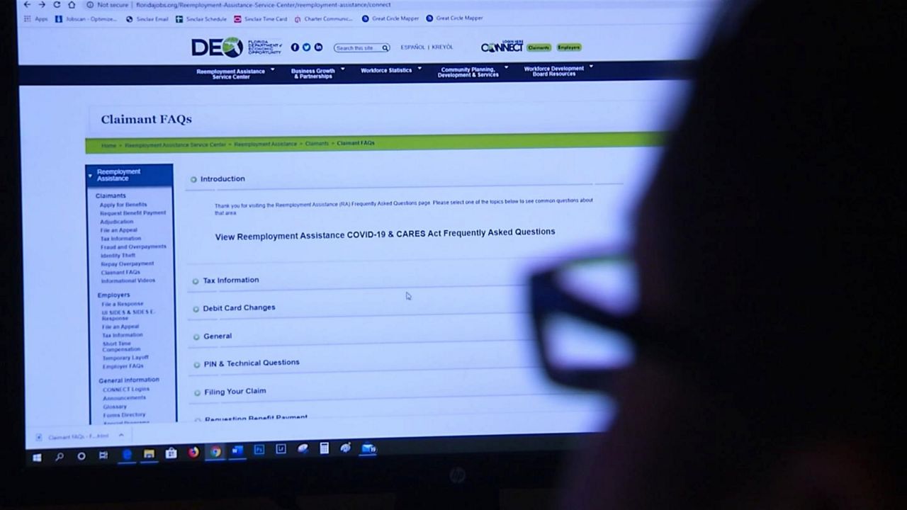 Problems have plagued Florida's unemployment assistance system, which were compounded when the coronavirus crisis forced an unprecedented number of Floridians to apply for benefits. (Spectrum News)