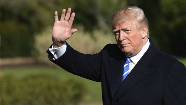 President Donald Trump waves in this file image.