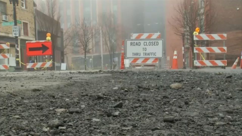 Allen Street Repair Work Underway
