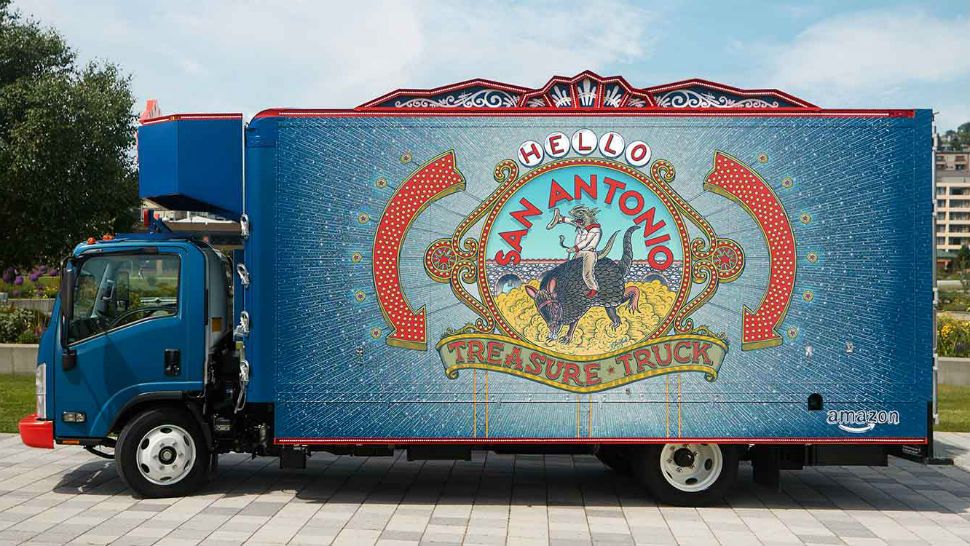 Amazon Treasure Truck is rolling into San Antonio. (Courtesy: Amazon)