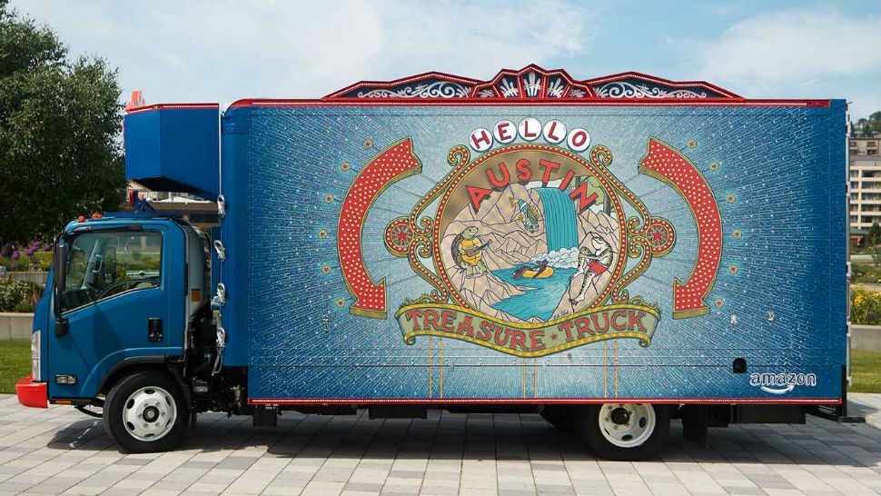 Amazon Treasure Truck is rolling into Austin. (Courtesy: Amazon)