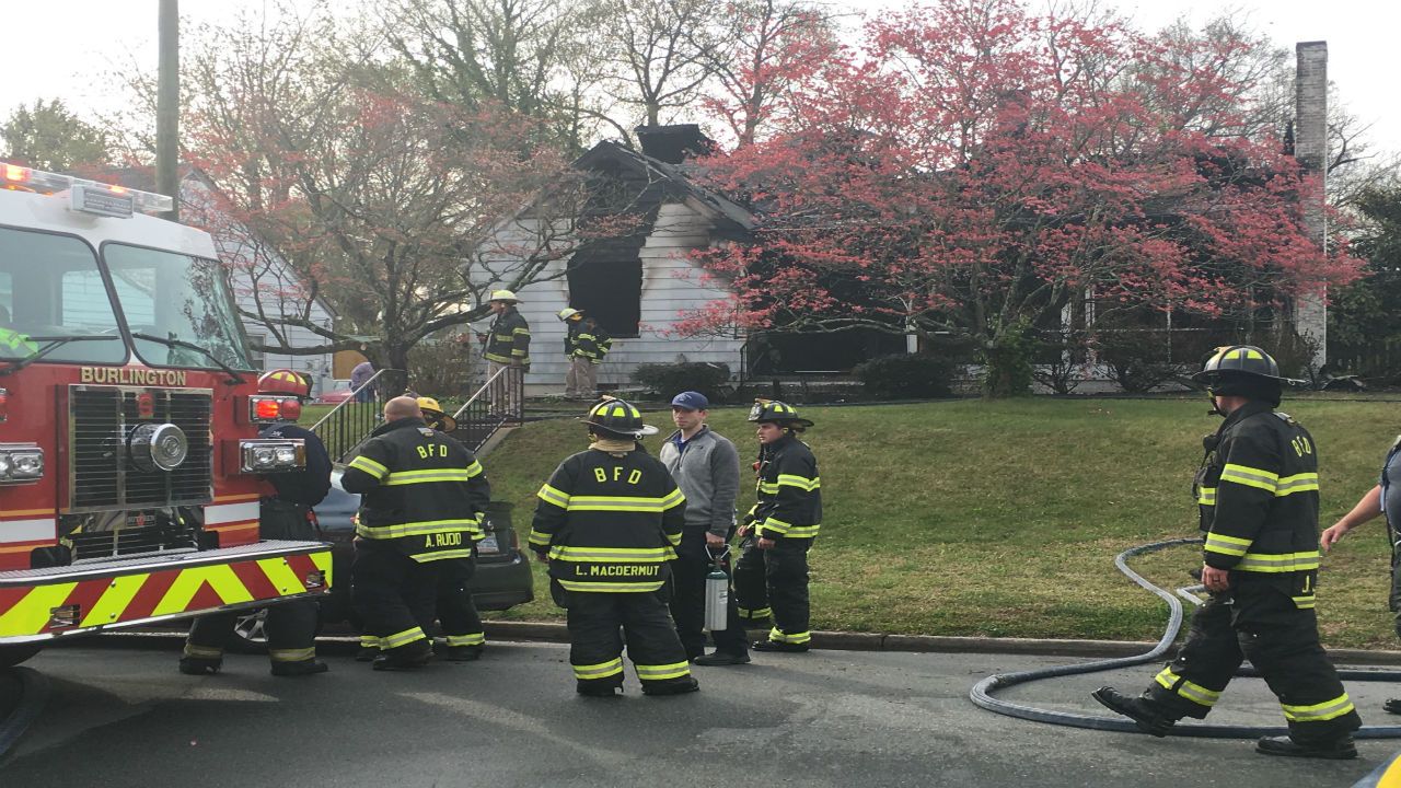 Two out of home after house fire in Burlington