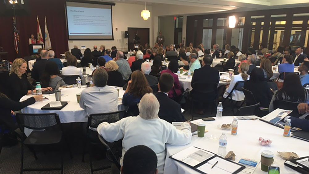 Planners, non-profits, funding agencies and leaders packed the Winter Park Community Center for the third and final housing workshop Tuesday. (Julie Gargotta, Staff)