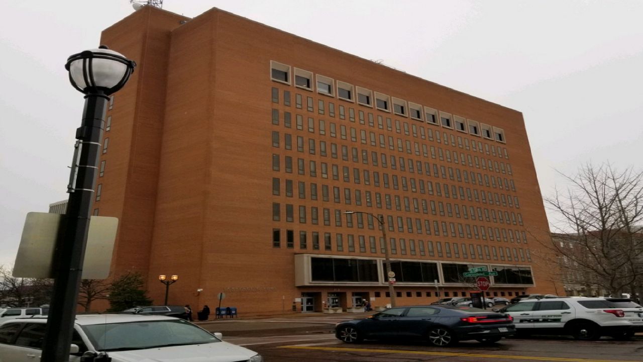 The Lawrence K. Roos County Government Building in Clayton.