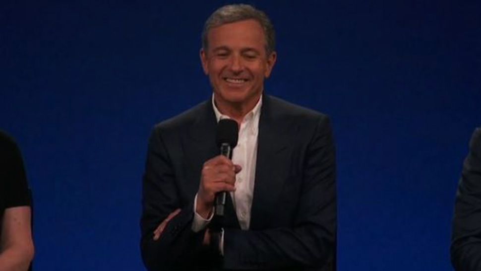 Disney CEO Bob Iger talking to investors during the company's Investor Day on April 11, 2019. (Courtesy of The Walt Disney Co.)