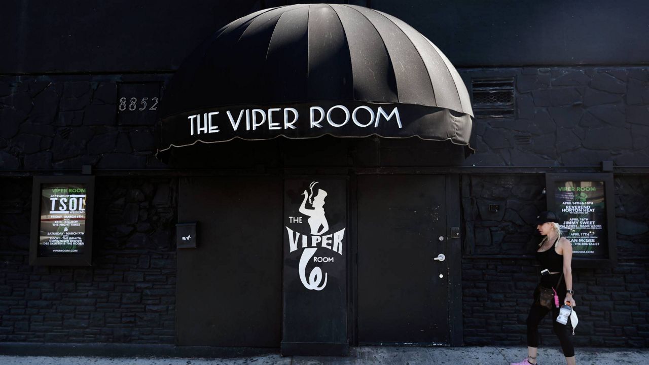 The Viper Room nightclub is pictured, April 14, 2020, in Los Angeles. (AP Photo/Chris Pizzello)