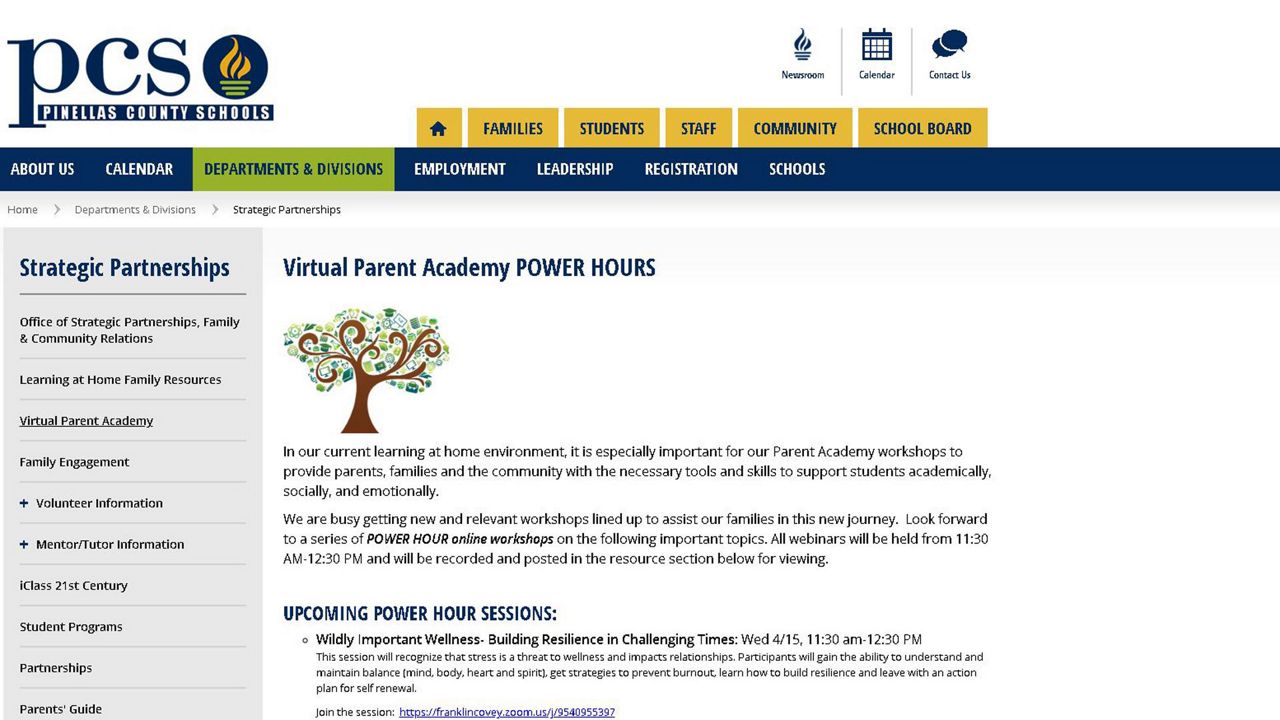 Pinellas Schools Launches Parent Academy