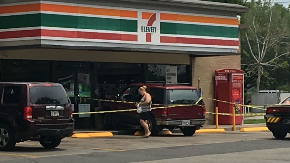 SUV crashes into 7-Eleven in Orange County. 